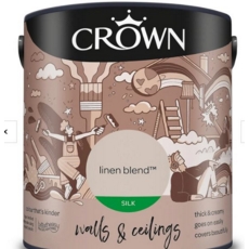 CROWN SILK EMULSION LINEN BLEND 2.5LITRE